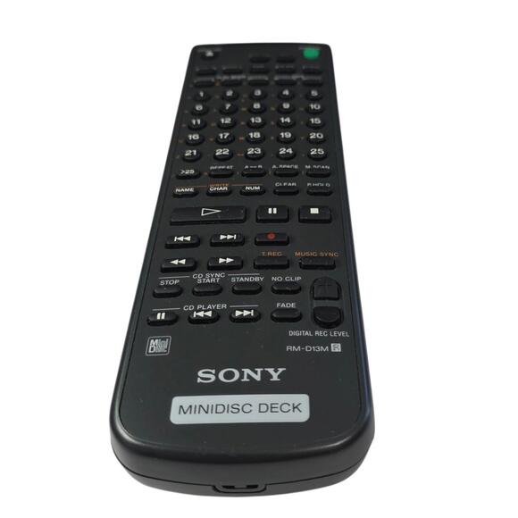 Sony RM-D13M MiniDisc Deck Remote Control Genuine OEM Tested Working - Picture 2 of 7